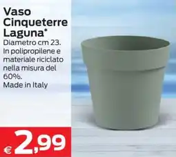 Prix Quality Vaso Cinqueterre Laguna offerta