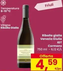 Despar Ribolla gialla Venezia Giulia IGT Cormons offerta