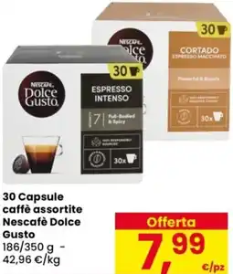 Despar 30 Capsule caffè Nescafè Dolce Gusto offerta