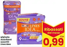 Despar 8/9/12/13 Assorbenti Lines Idea offerta
