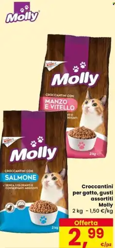 Despar Croccantini per gatto, Molly offerta