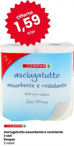 Despar Asciugatutto assorbente e resistente 2 veli Despar offerta