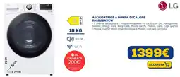 Euronics LG ASCIUGATRICE A POMPA DI CALORE RH18U8AVCW offerta