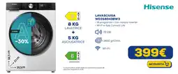 Euronics Hisense LAVASCIUGA WD3S8043BW3 offerta