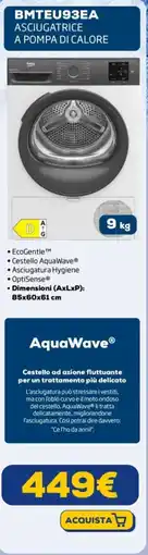 Euronics beko BMTEU93EA ASCIUGATRICE A POMPA DI CALORE offerta