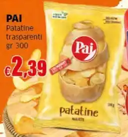 Sigma PAI Patatine trasparenti offerta