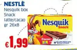 Sigma NESTLÈ Nesquik box Snack latte/cacao offerta