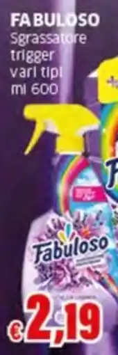 Sigma FABULOSO Sgrassatore trigger offerta