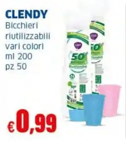Sigma CLENDY Bicchieri riutilizzabili offerta