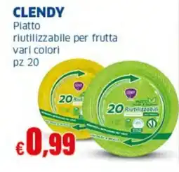 Sigma CLENDY Piatto riutilizzabile per frutta offerta