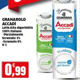 Sigma GRANAROLO ACCADÌ Latte Alta digeribilità 100% Italiano offerta