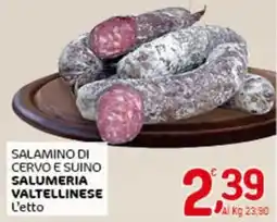 Crai Salamino di cervo e suino salumeria valtellinese offerta