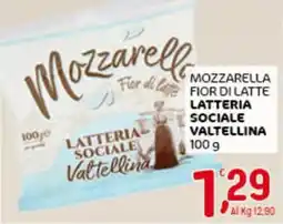 Crai Mozzarella fior di latte latteria sociale valtellina offerta