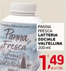 Crai Panna fresca latteria sociale valtellina offerta
