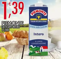 Crai Piemonte latte uht intero offerta