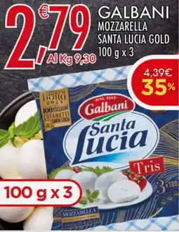 Crai Galbani mozzarella santa lucia gold offerta