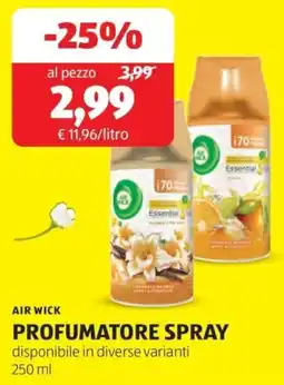 ALDI Air wick profumatore spray offerta