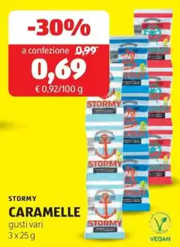 ALDI Stormy caramelle offerta