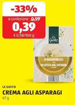 ALDI Le gusto crema agli asparagi offerta
