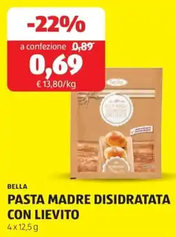 ALDI Bella pasta madre disidratata con lievito offerta