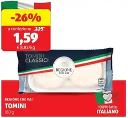 ALDI Regione che vai tomini offerta