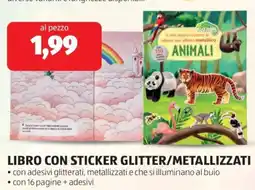 ALDI Libro con sticker glitter/metallizzati offerta