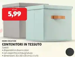 ALDI Home creation contenitori in tessuto offerta