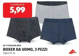 ALDI Up 2 fashion men boxer da uomo, 3 pezzi a confezione offerta