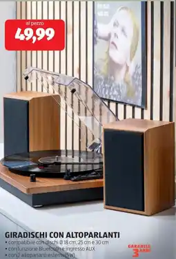 ALDI Giradischi con altoparlanti offerta