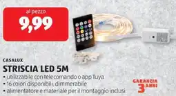 ALDI Casalux striscia LED 5M offerta