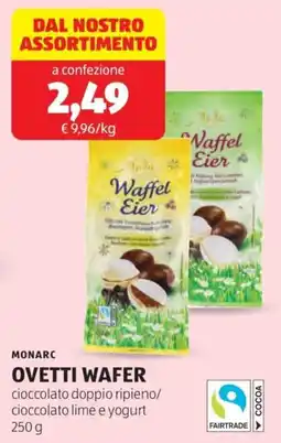 ALDI Monarc ovetti wafer offerta