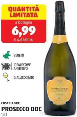 ALDI Costellore prosecco DOC offerta