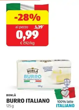 ALDI Bonlà burro italiano offerta