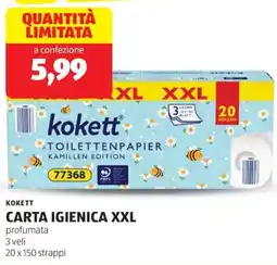 ALDI Kokett carta igienica XXL offerta