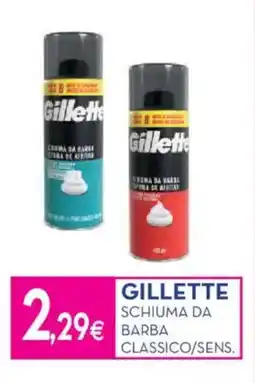 Proshop Gillette schiuma da barba classico/sens. offerta