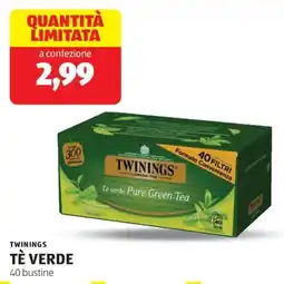 ALDI Twinings tè verde offerta