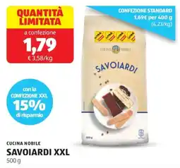 ALDI Cucina nobile savoiardi XXL offerta