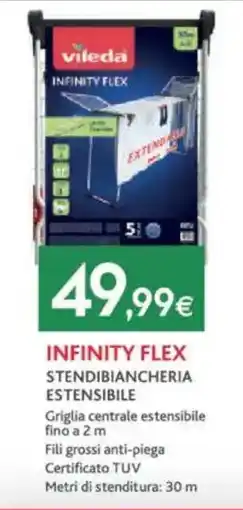 Proshop Vileda infinity flex stendibiancheria estensibile offerta