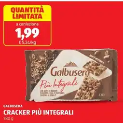 ALDI Galbusera cracker più integrali offerta