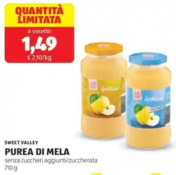 ALDI Sweet valley purea di mela offerta