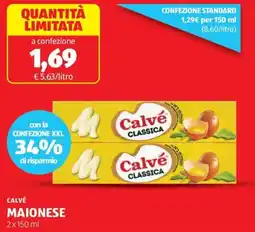 ALDI Calvé maionese offerta