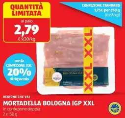 ALDI Regione che vai mortadella bologna IGP XXL offerta