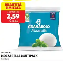 ALDI Granarolo mozzarella multipack offerta