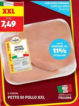 ALDI Il podere petto di pollo XXL offerta