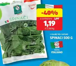 ALDI I colori del sapore spinaci offerta