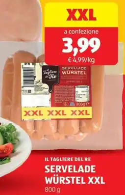 ALDI Il tagliere del re servelade würstel XXL offerta