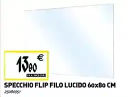 Tecnomat Specchio flip filo lucido 60×80 cm offerta