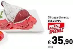 Iper La Grande Slinzega di manzo DEL ZOPPO offerta
