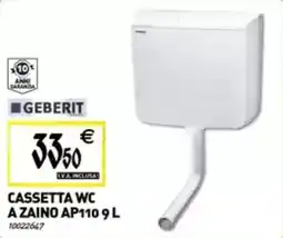 Tecnomat GEBERIT Cassetta wc a zaino AP110 9L offerta