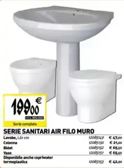 Tecnomat Serie sanitari air filo muro offerta